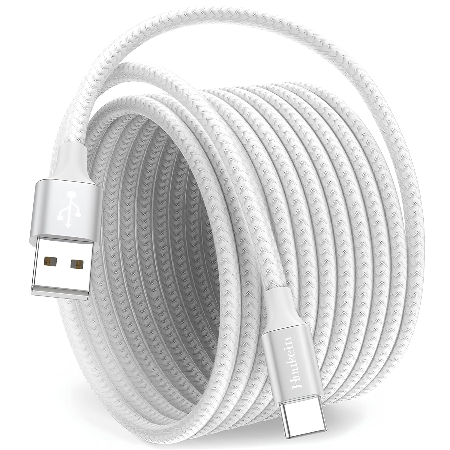 Thumbnail 6 de Huukein USB‑C Kabel 5 m in Weiß (USB‑A auf USB‑C) – Ladekabel für Samsung Galaxy, iPhone 15 & Pixel