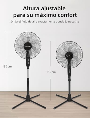 Thumbnail 8 de Taylor Swoden Ventilador de pie con mando 7 aspas – Potente, silencioso y regulable