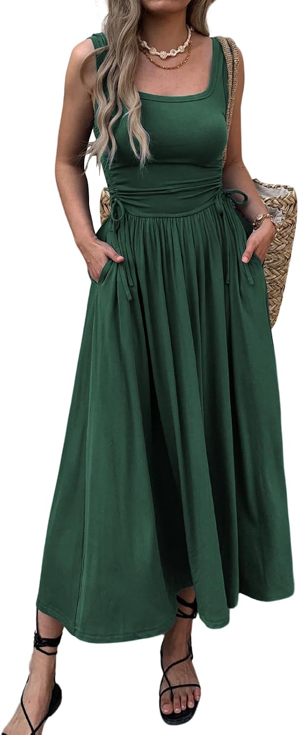 Thumbnail 6 de Mieazom Women’s Boho Summer Maxi Dress with Pockets