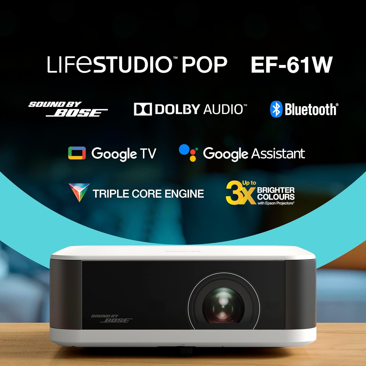 Thumbnail 4 de Epson Lifestudio Pop EF-61W Portable Projector