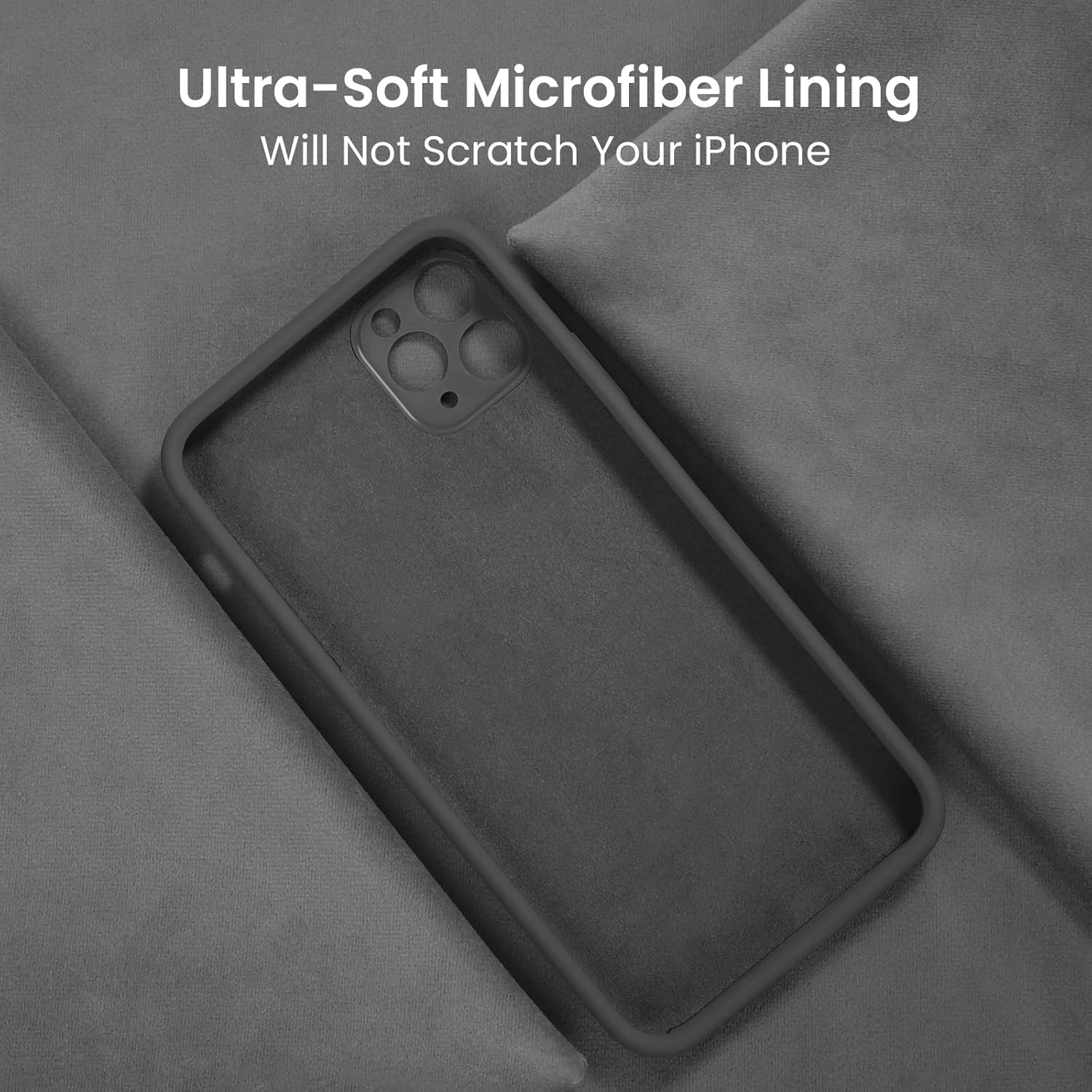 Thumbnail 4 de FireNova Silicone Case with Built-in Camera Cover for iPhone 13 Pro Max (6.7", Space Gray) with 2-Pack Screen Protectors