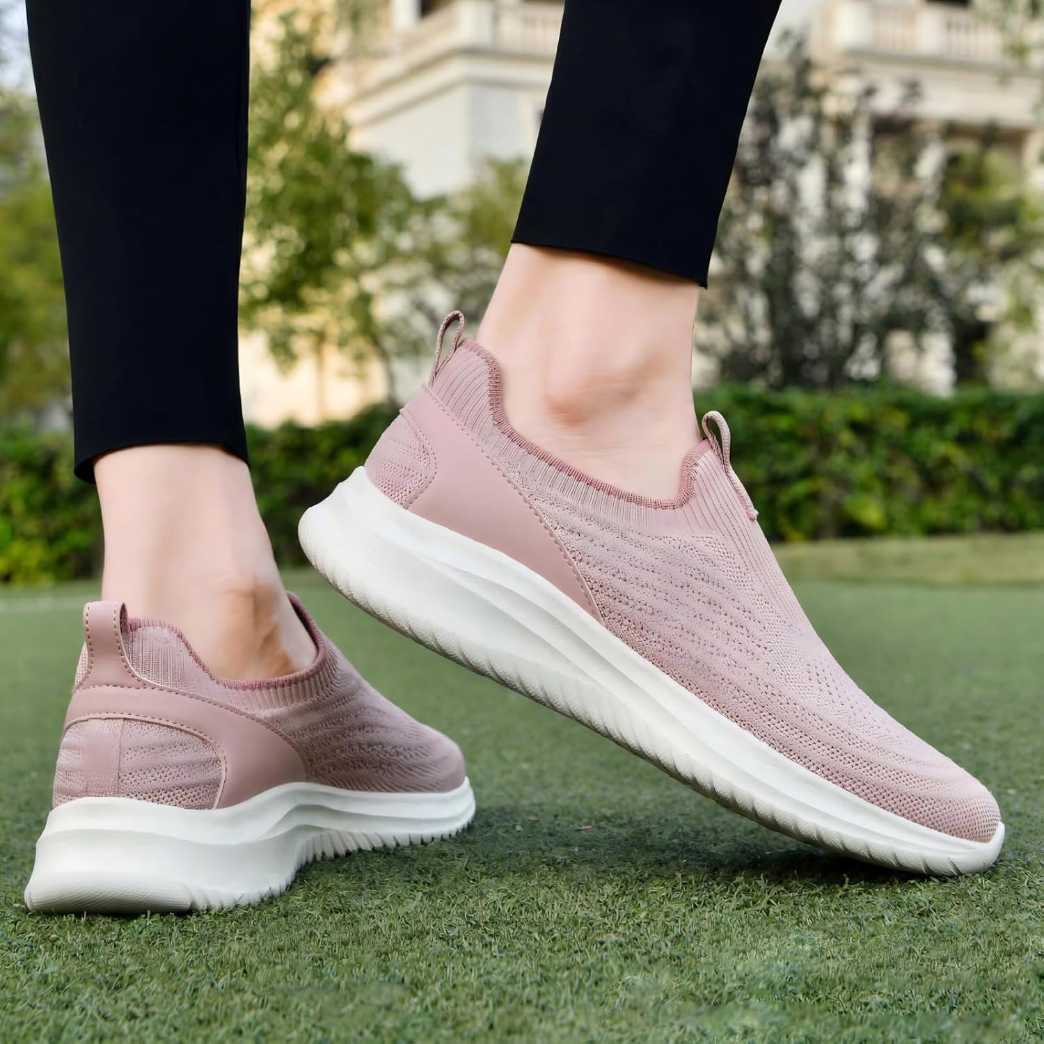 Thumbnail 1 de TIOSEBON Slip On Shoes for Women: Lightweight, Breathable Mesh Trainers with Memory Foam