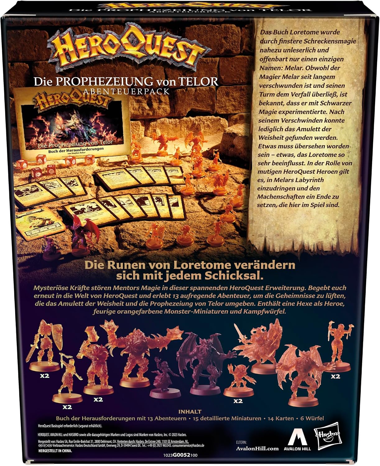 Thumbnail 5 de HeroQuest Abenteuerpack „Die Prophezeiung von Telor“ – Erweiterung mit Miniaturen und Herausforderungen (Basisspiel erforderlich)