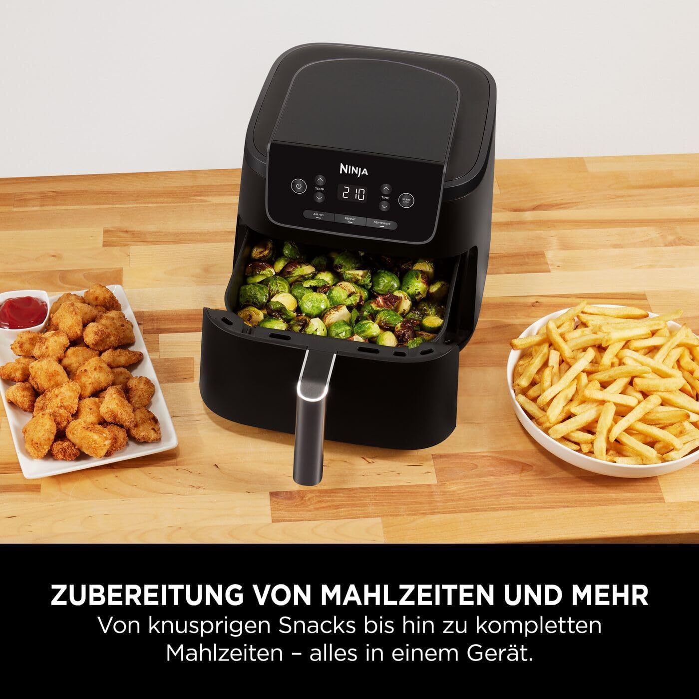 Thumbnail 3 de Ninja Air-Fryer AF110EU (4,7 l) – 3in1 Heißluftfritteuse mit AirCrisp, bis 210 °C