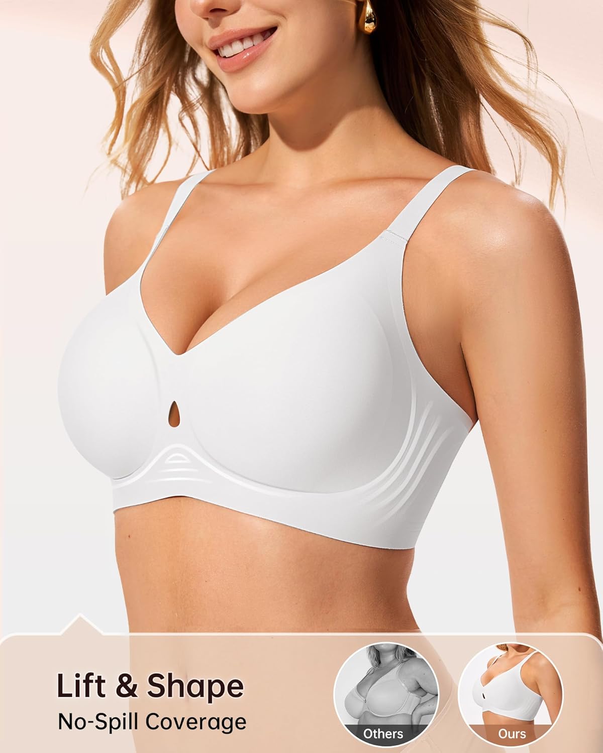 Detalle de LetsJoli Wireless Jelly Bra Seamless S