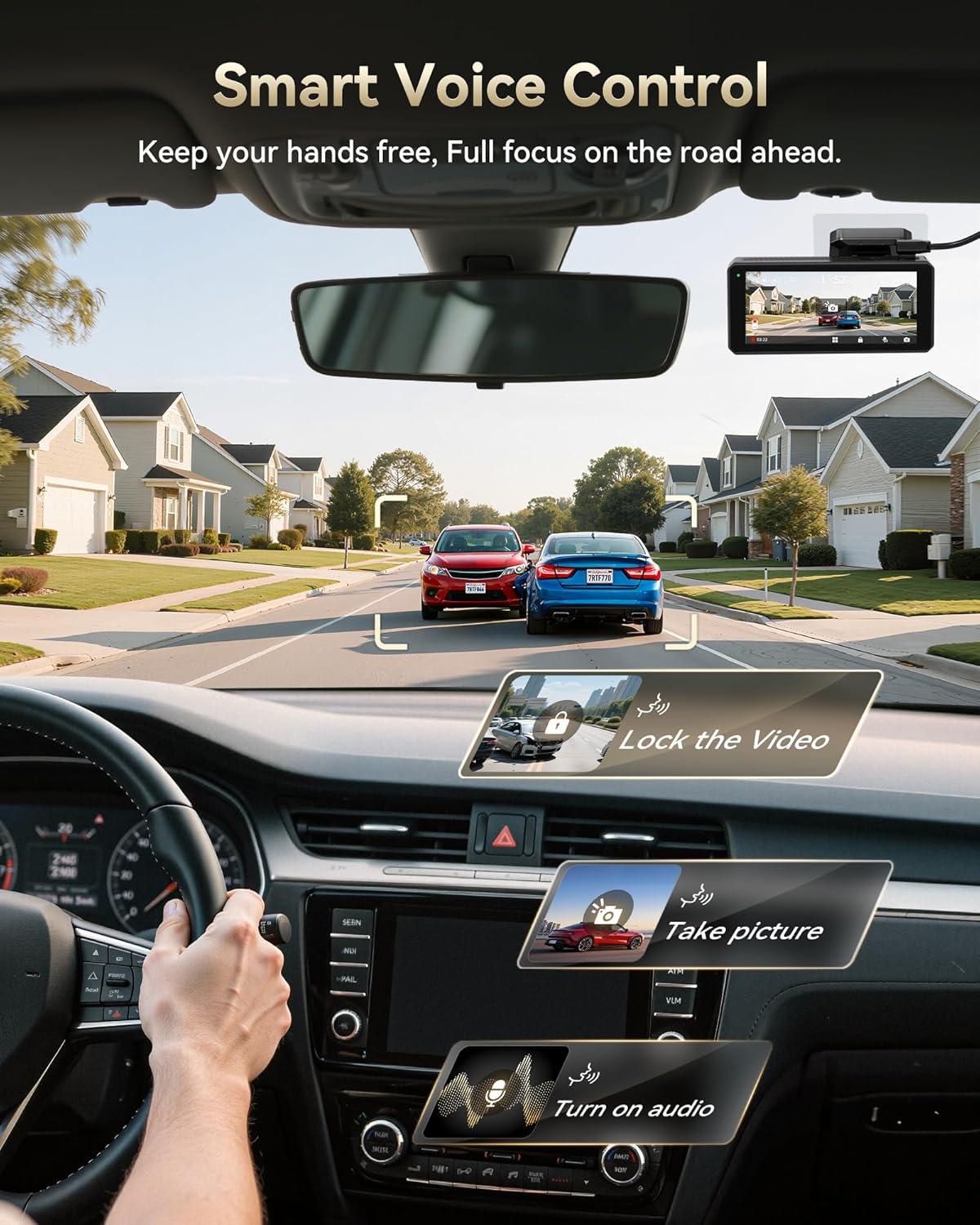 Thumbnail 4 de REDTIGER F77 Dual 4K Dash Cam with 128GB