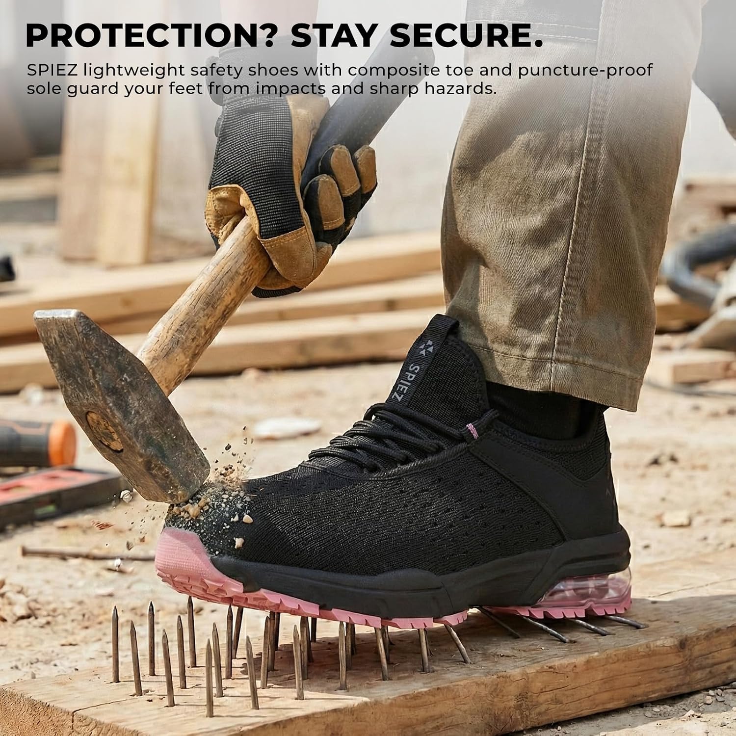 Detalle de SPIEZ composite toe safety shoes UK