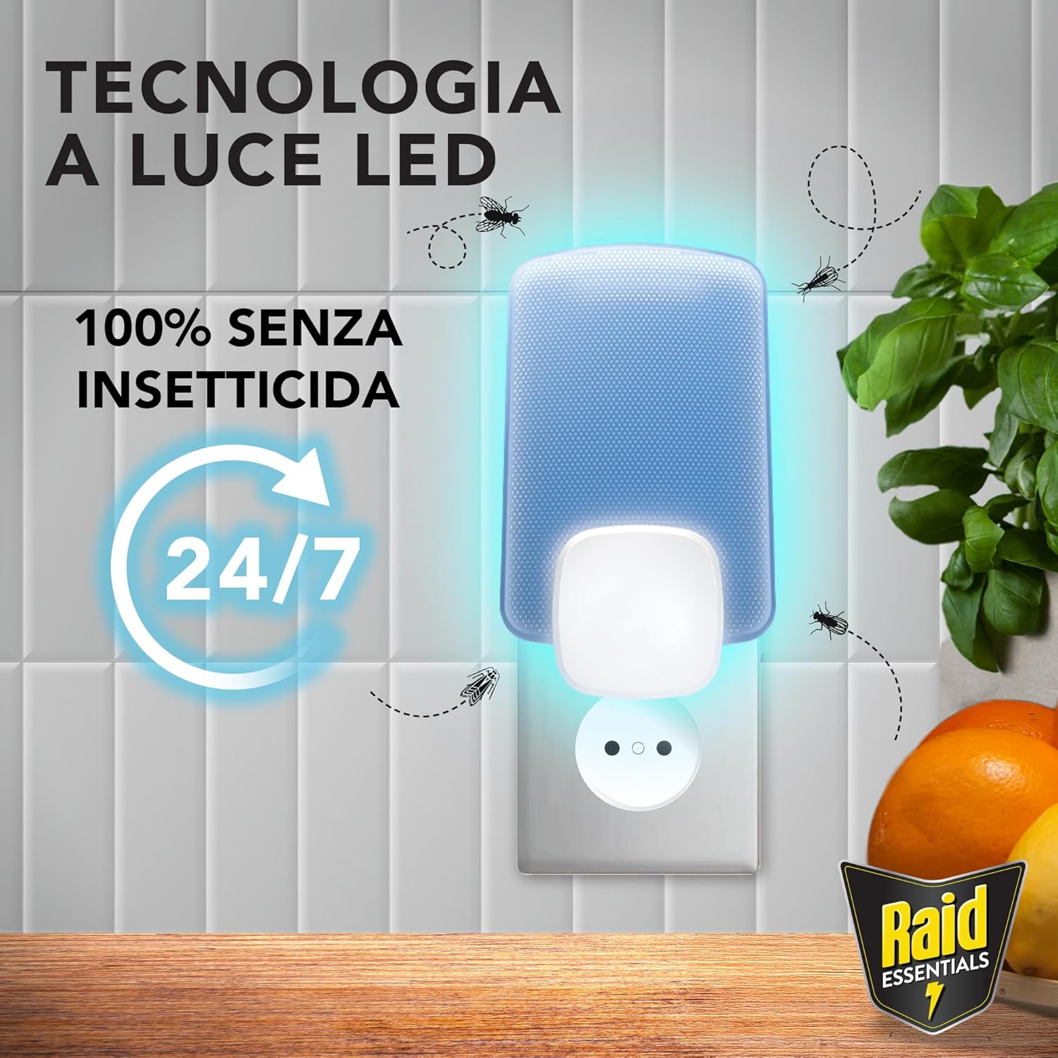 Thumbnail 2 de Raid Essentials Trappola per insetti volanti con base e ricarica 24/7 senza insetticida