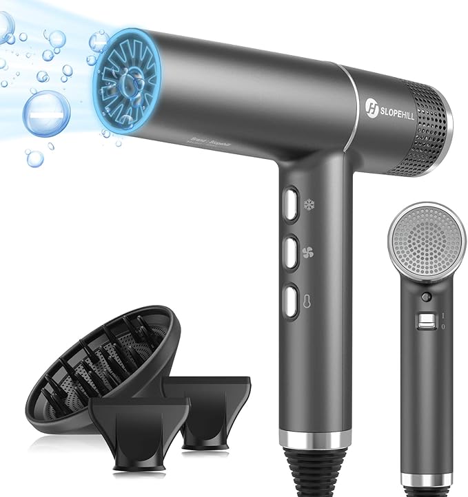 Detalle de Secador de Pelo Slopehill Profesional 2000W Ionic