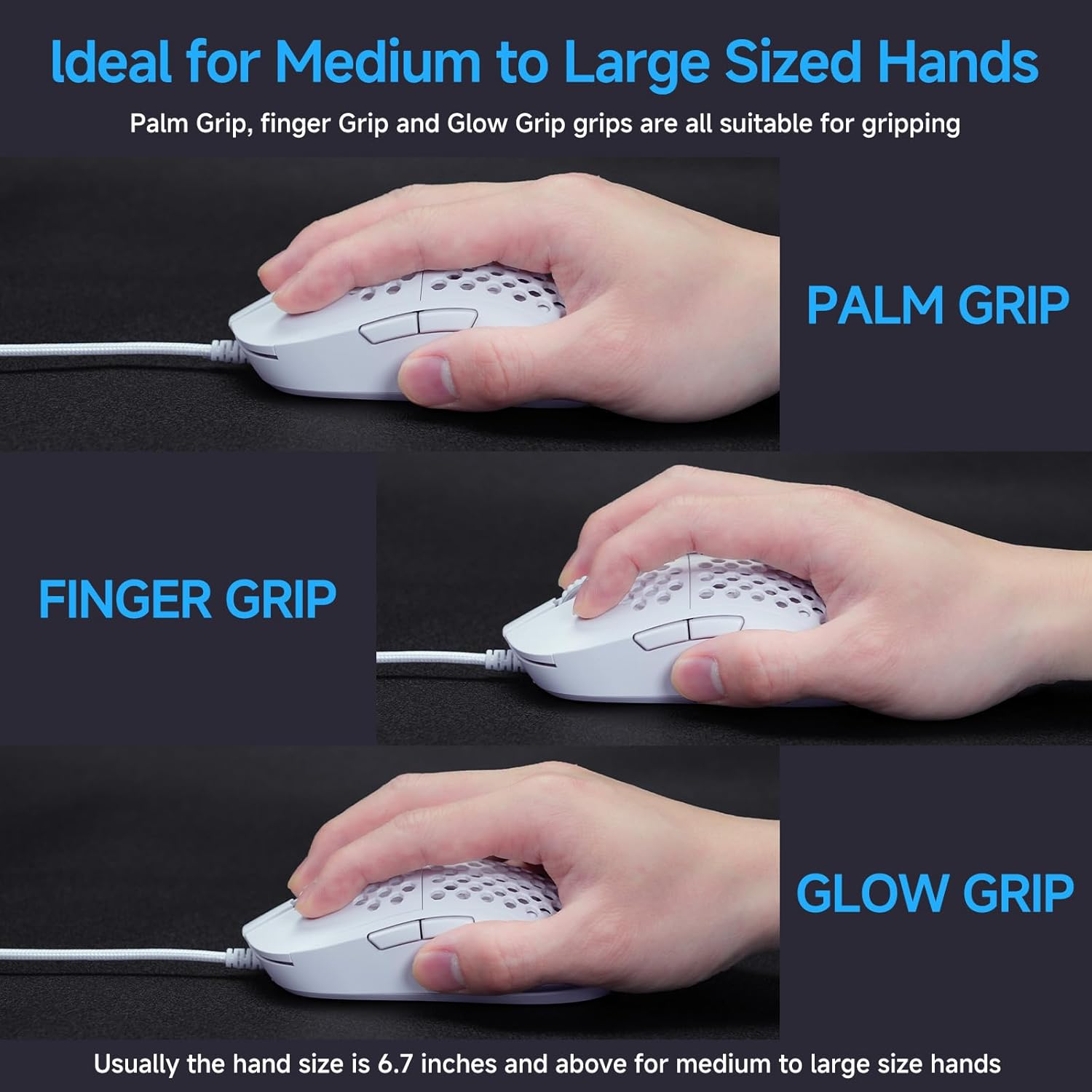 Thumbnail 5 de TMKB Falcon M1SE Ultralight Gaming Mouse 12800 DPI 🖱