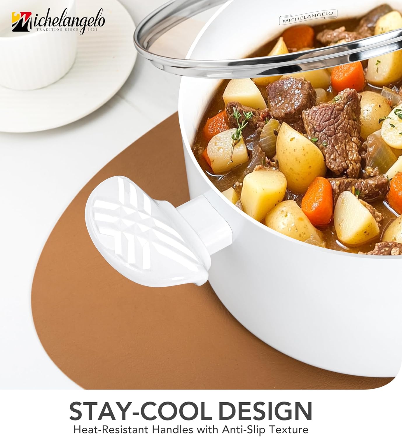 Thumbnail 5 de MICHELANGELO 6QT Stock Pot 🍲