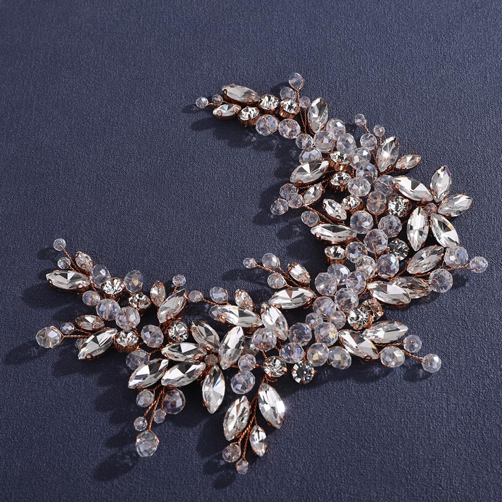 Detalle de Lenjicons Luxuries Rhinestone Hair Vine, 26 cm