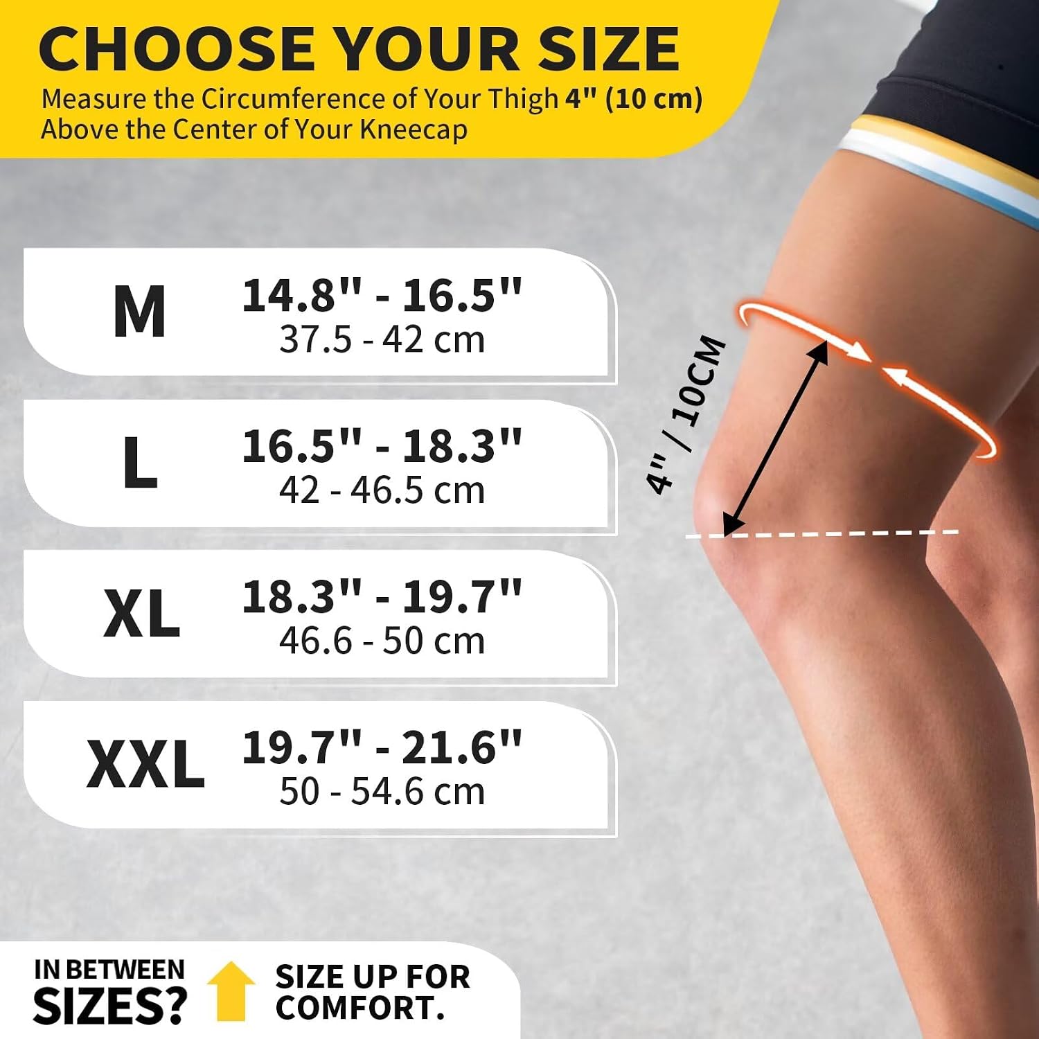 Thumbnail 3 de CAMBIVO Knee Support 2-Pack: Copper Ion Odour Control Compression Sleeves for Daily and Sports Use