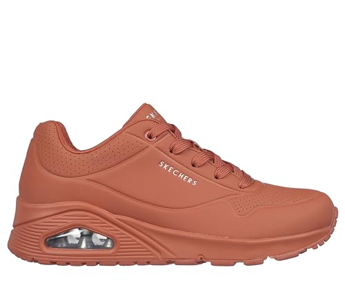 Detalle de Skechers Damen Sneaker in Orange, Größe 36 EU – Sneaker aus Synthetic Leather
