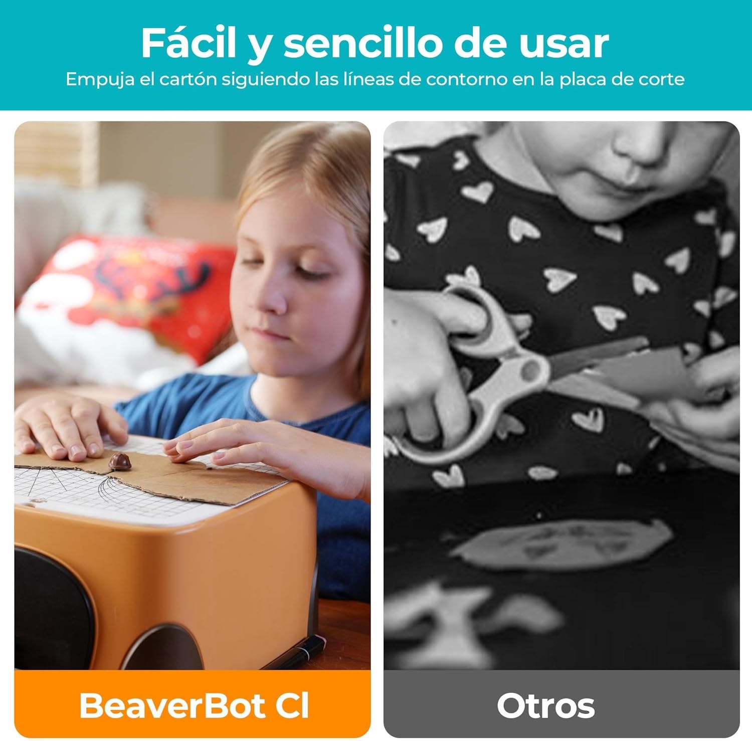 Detalle 2 de BeaverBot Cortador de cartón para niños 3 kg