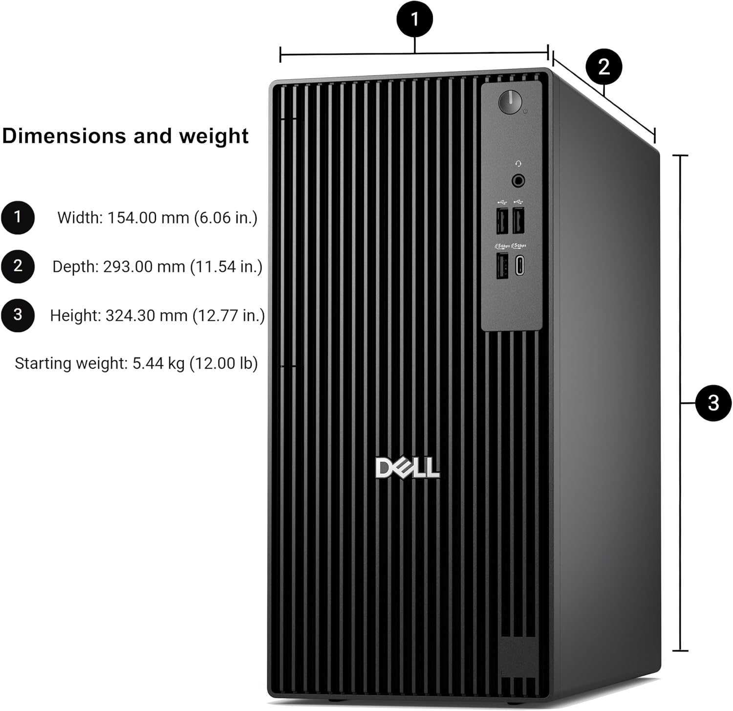 Detalle 1 de Dell Desktop Computer QCT1250