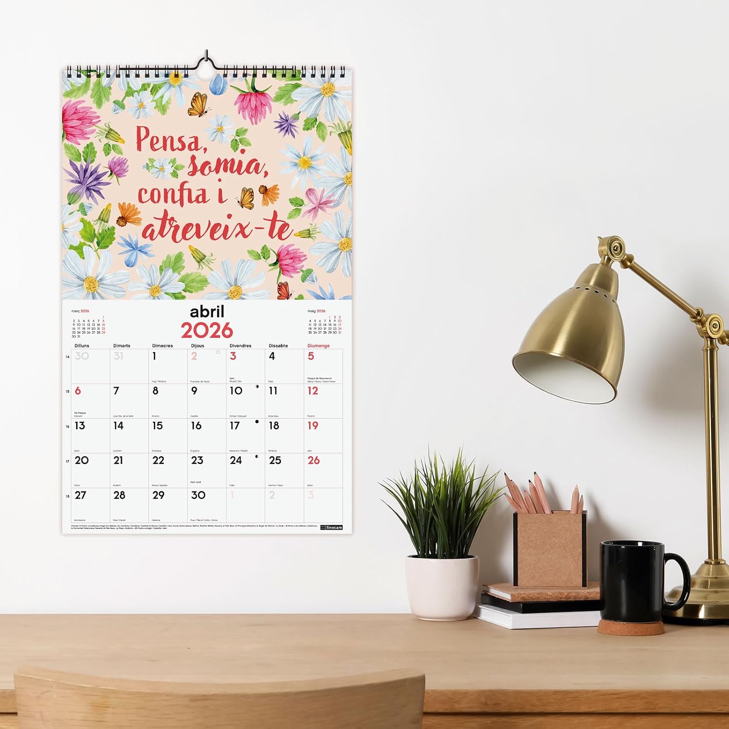 Thumbnail 1 de Finocam Calendario de pared 25x40 cm 2026