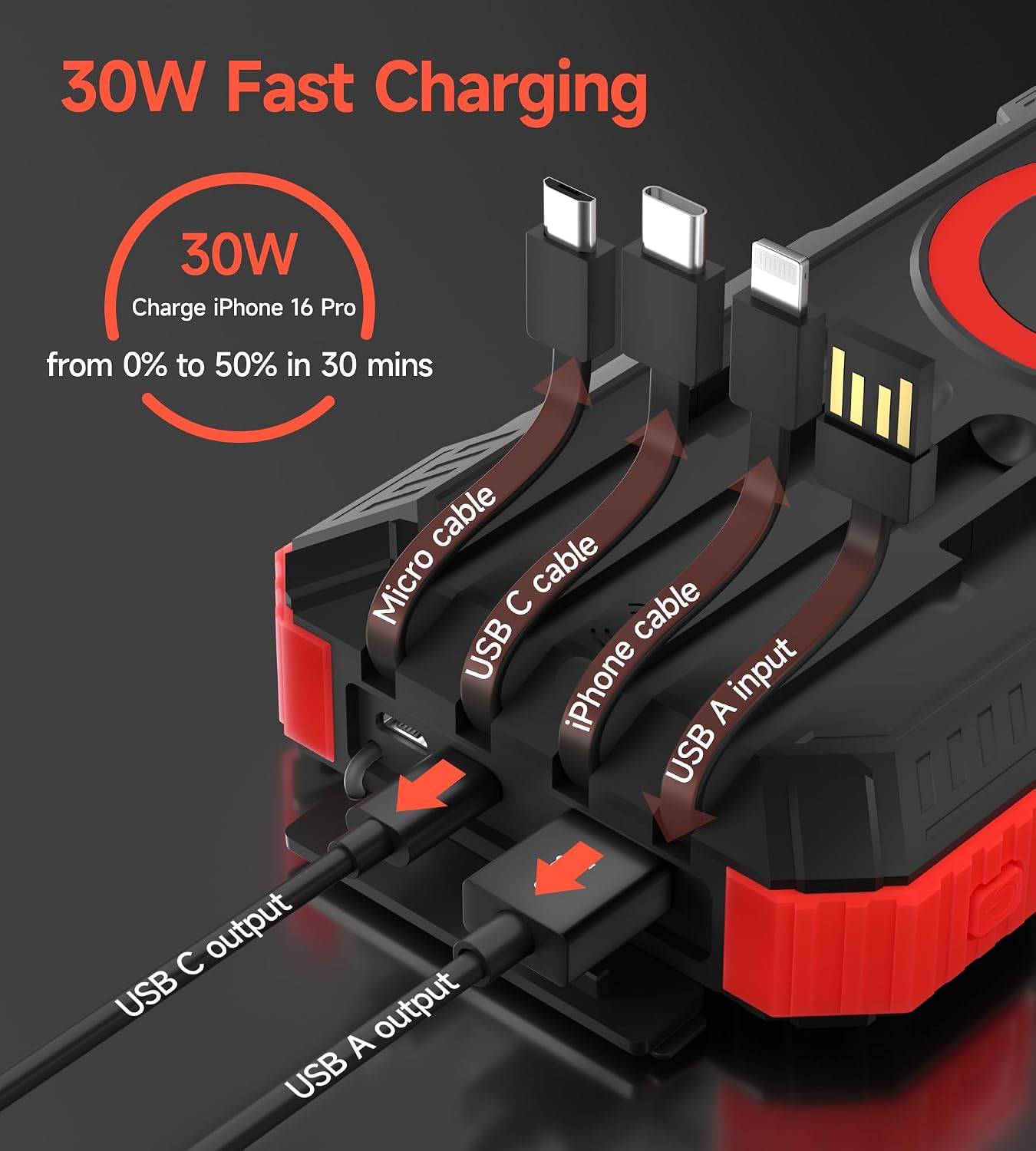 Thumbnail 6 de Power Bank Solare 56800mAh con ricarica wireless: energia indipendente per esterni e viaggio