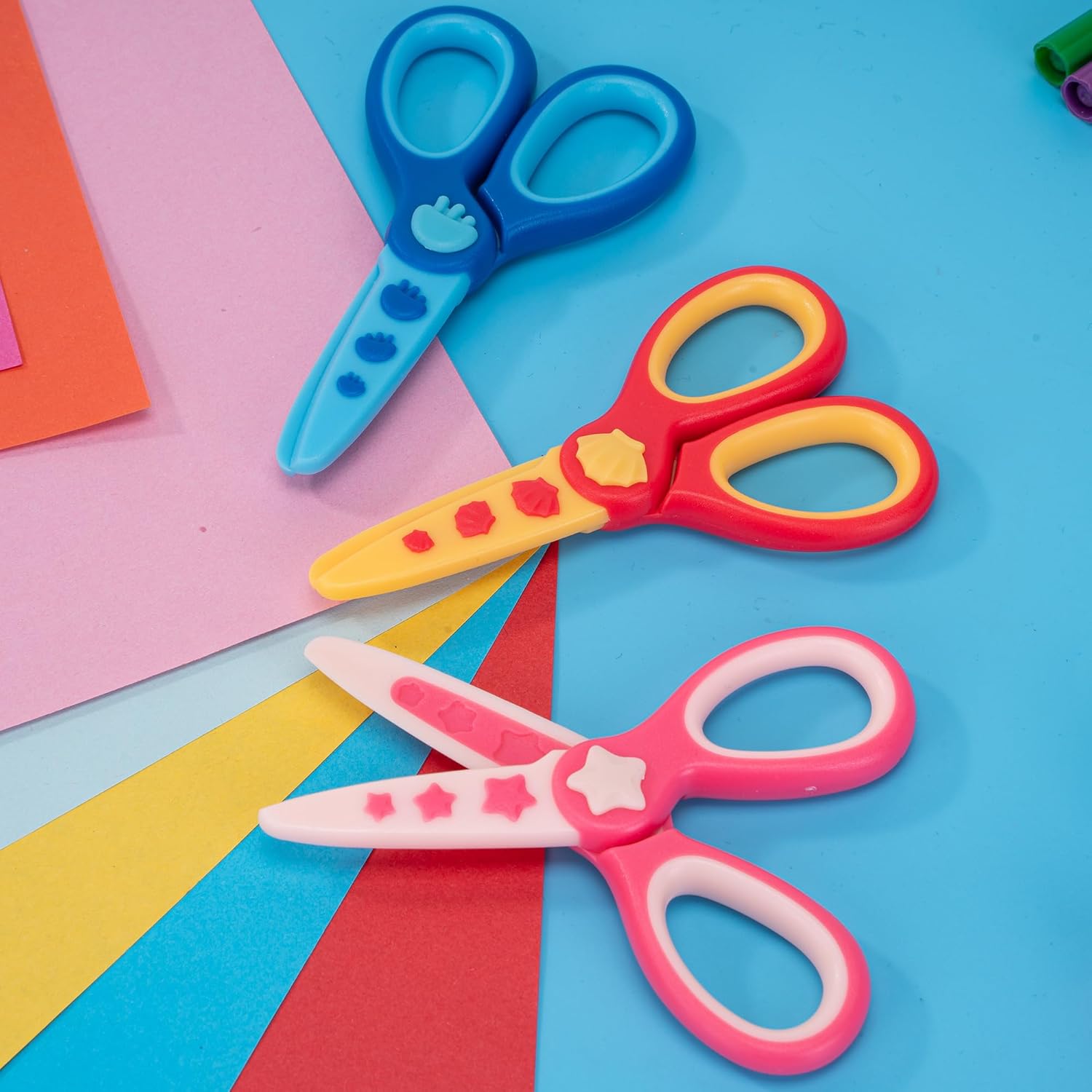 Thumbnail 2 de 3 Pcs Toddler Safety Craft Scissors 4.5-inch ✂️