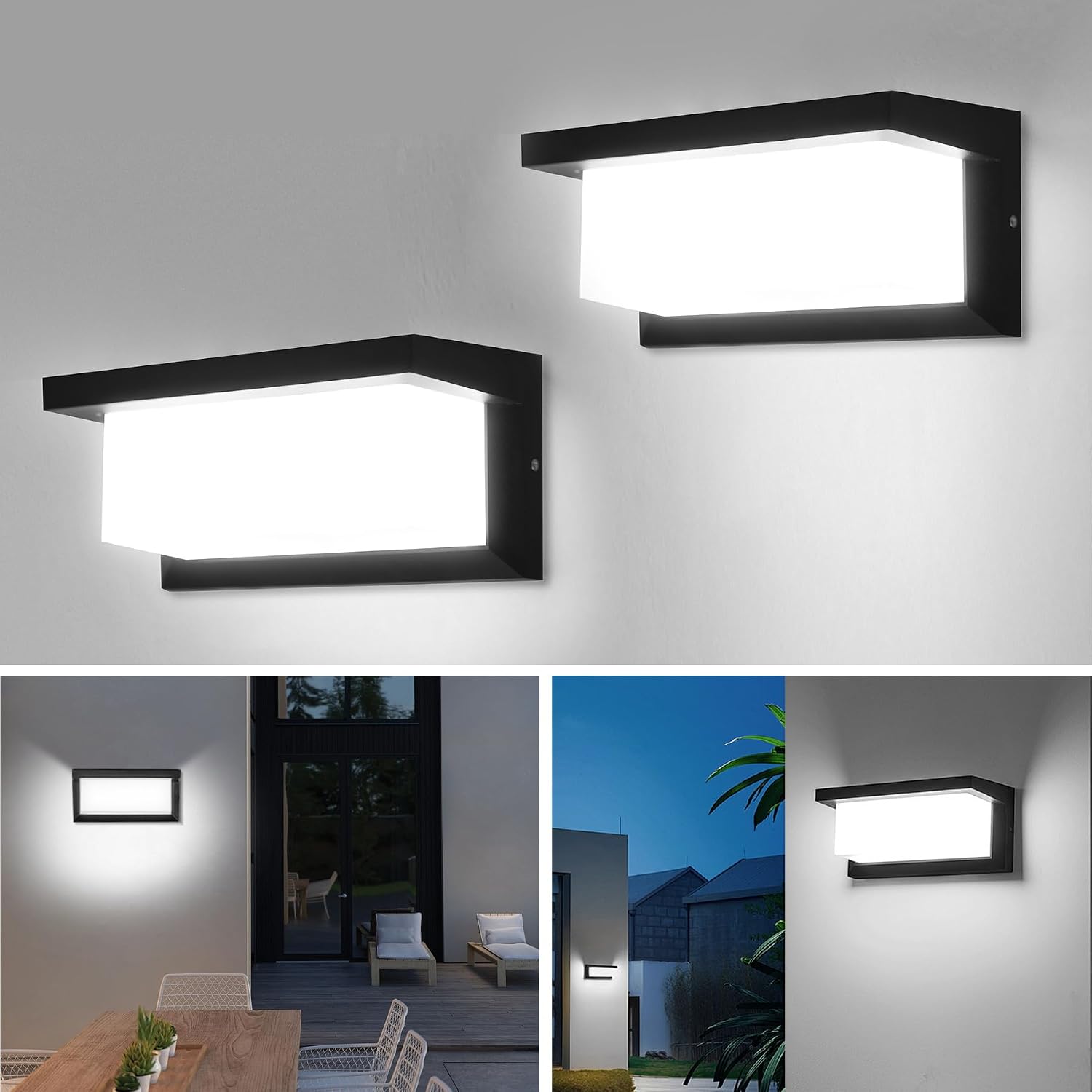 Detalle de YICALE 18W Aplique pared exterior 6500K