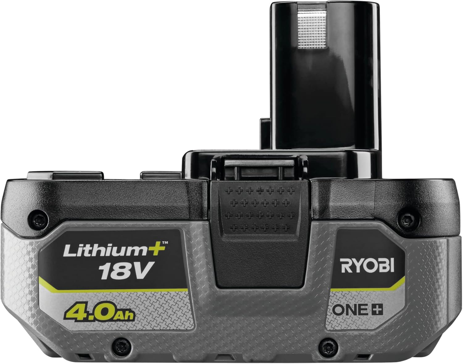 Detalle de Ryobi RB1840X Batteria al Litio 18 V One+ 4,0 Ah – Compatta con Indicatore di Carica e Protezione dagli Impatti