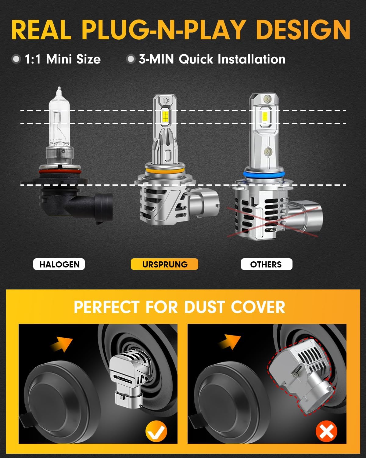 Detalle 2 de Ursprung headlight bulbs 9012/HIR2
