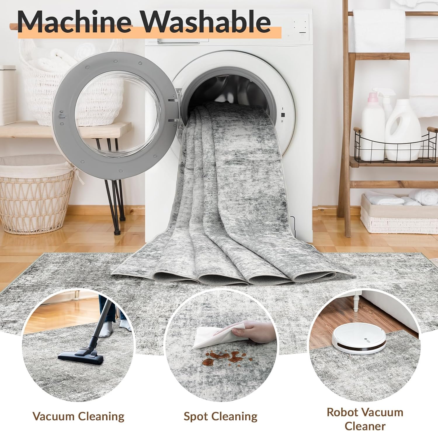Thumbnail 3 de INOVADAY Washable Rug 120x180 cm