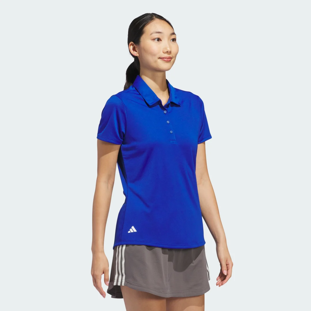 Thumbnail 2 de Adidas Solid Performance, polo azul de mujer de manga corta