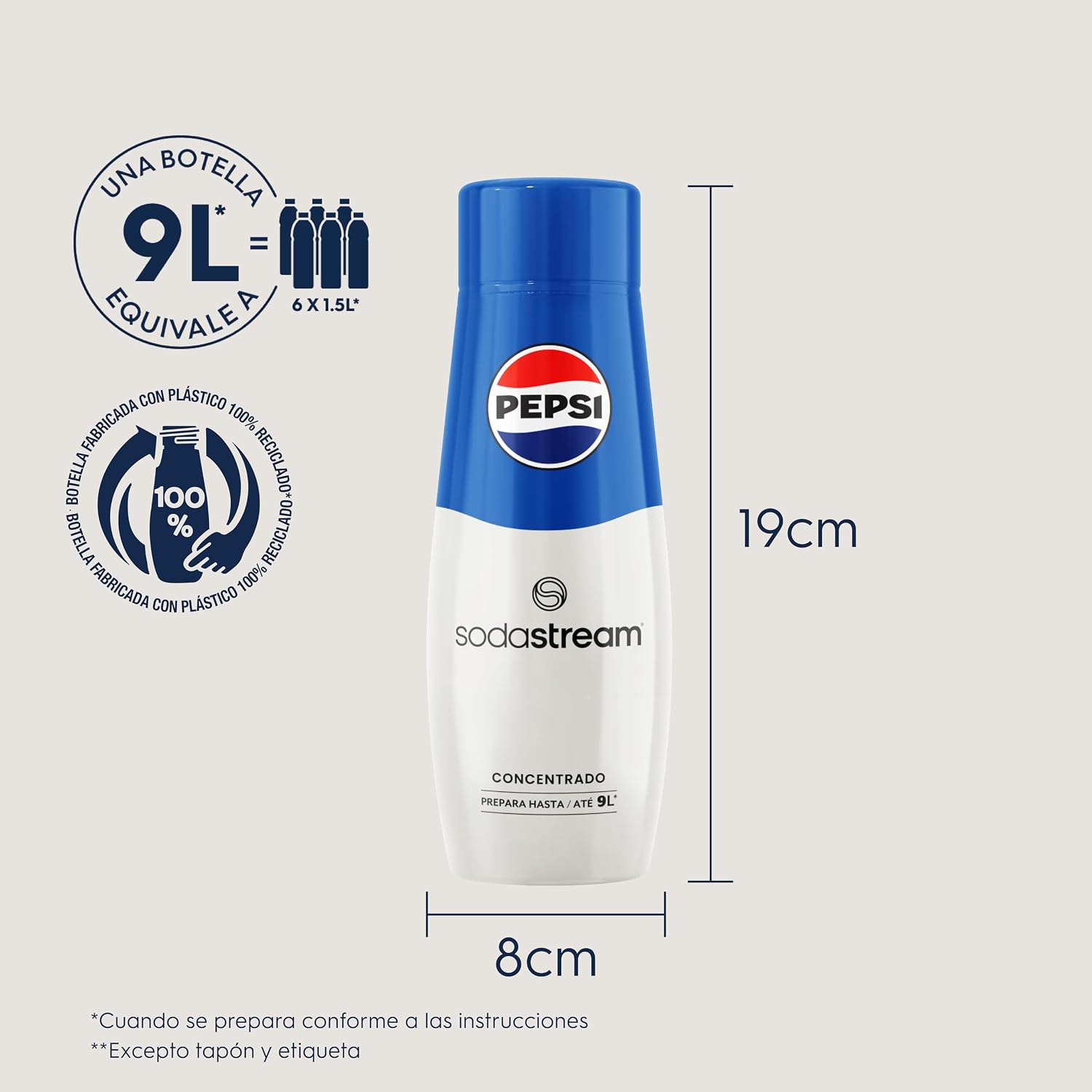 Thumbnail 3 de SodaStream - Concentrado Refresco Sabor Pepsi, ¡Prepara 9L! 🥤