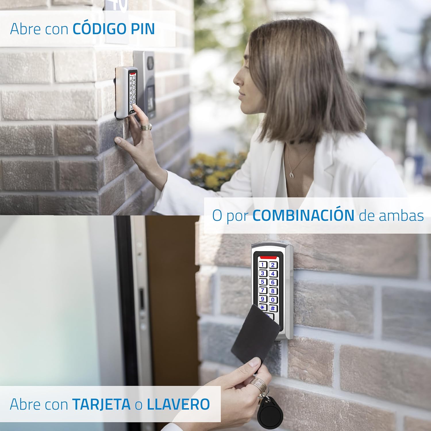Detalle 2 de Contrôle d'accès autonome Accès par Carte EM, PIN, sortied Relais et Sonnette Wiegand 26 – NIVIAN