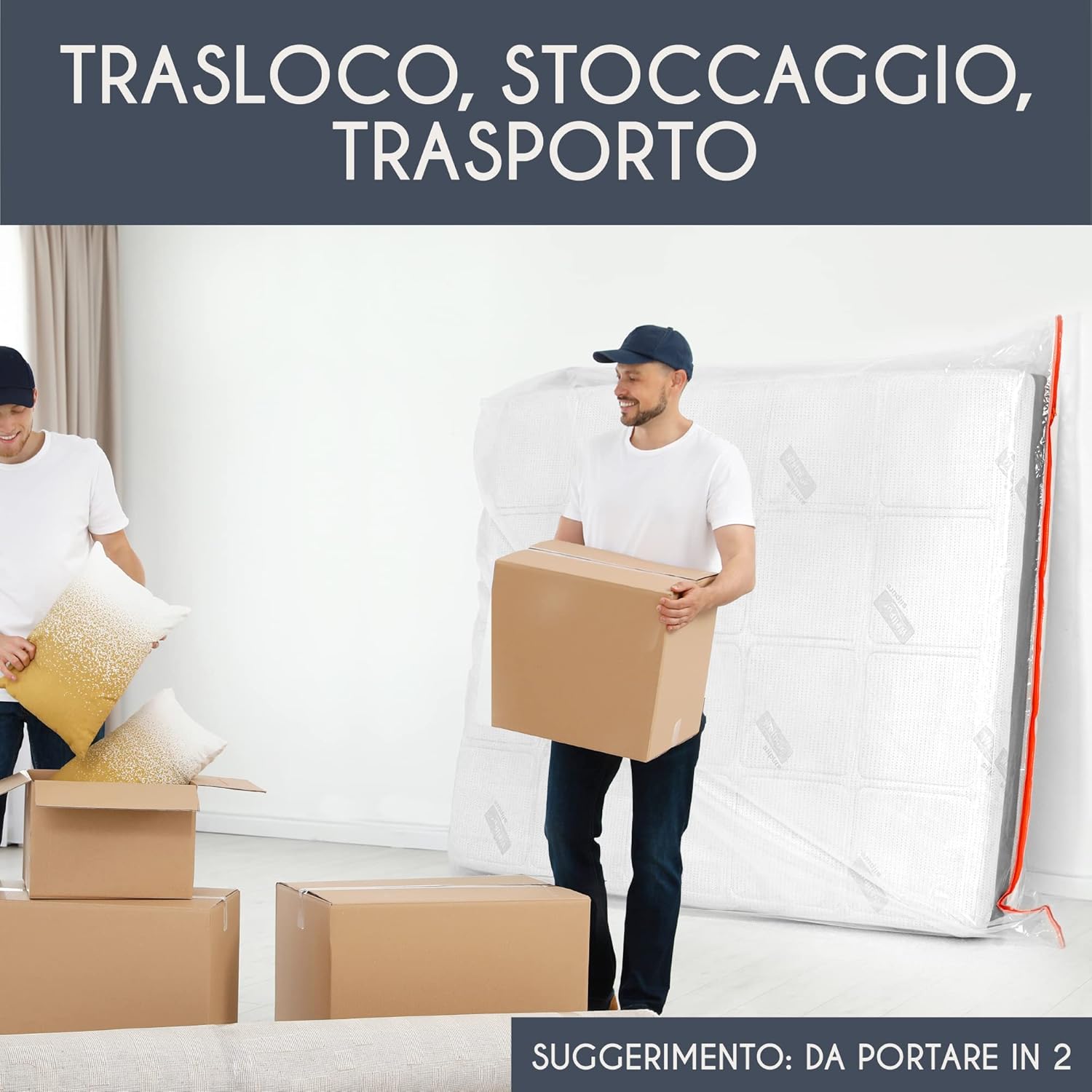 Thumbnail 5 de Custodia materasso matrimoniale 180x200 cm spessore 30 cm