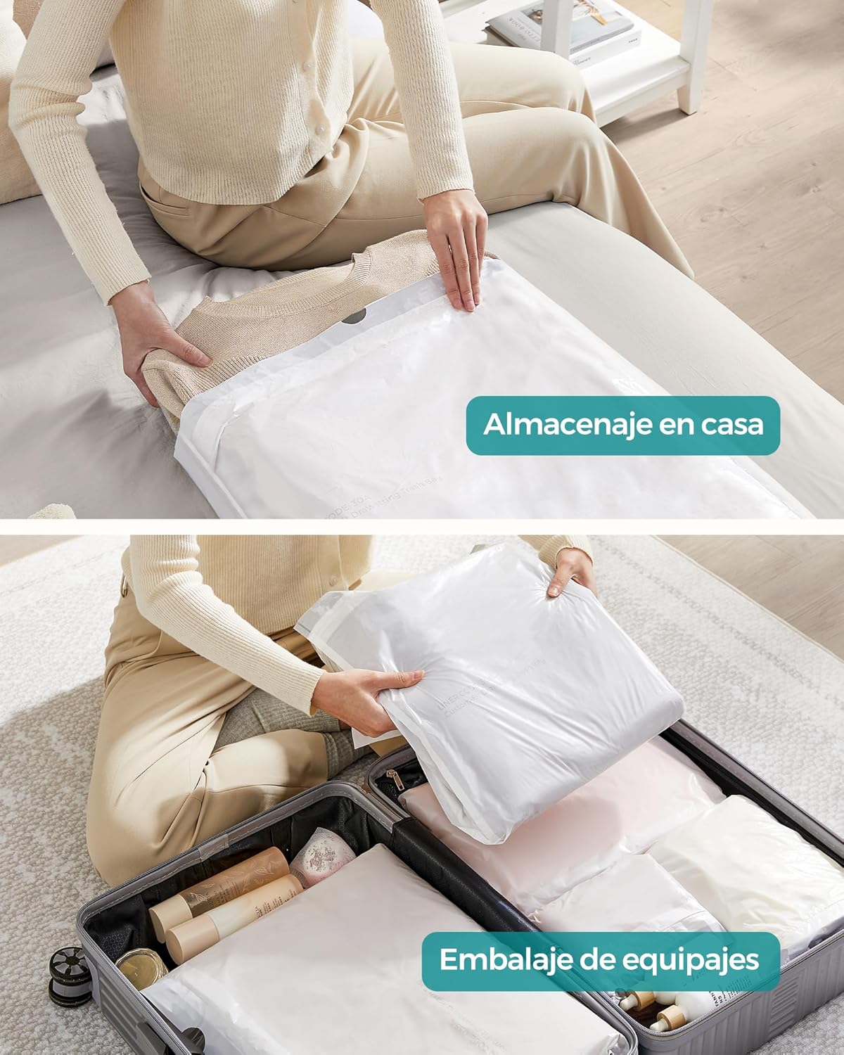 Detalle de SONGMICS KRB30A02 Bolsas 30 L 90 unidades 🗑