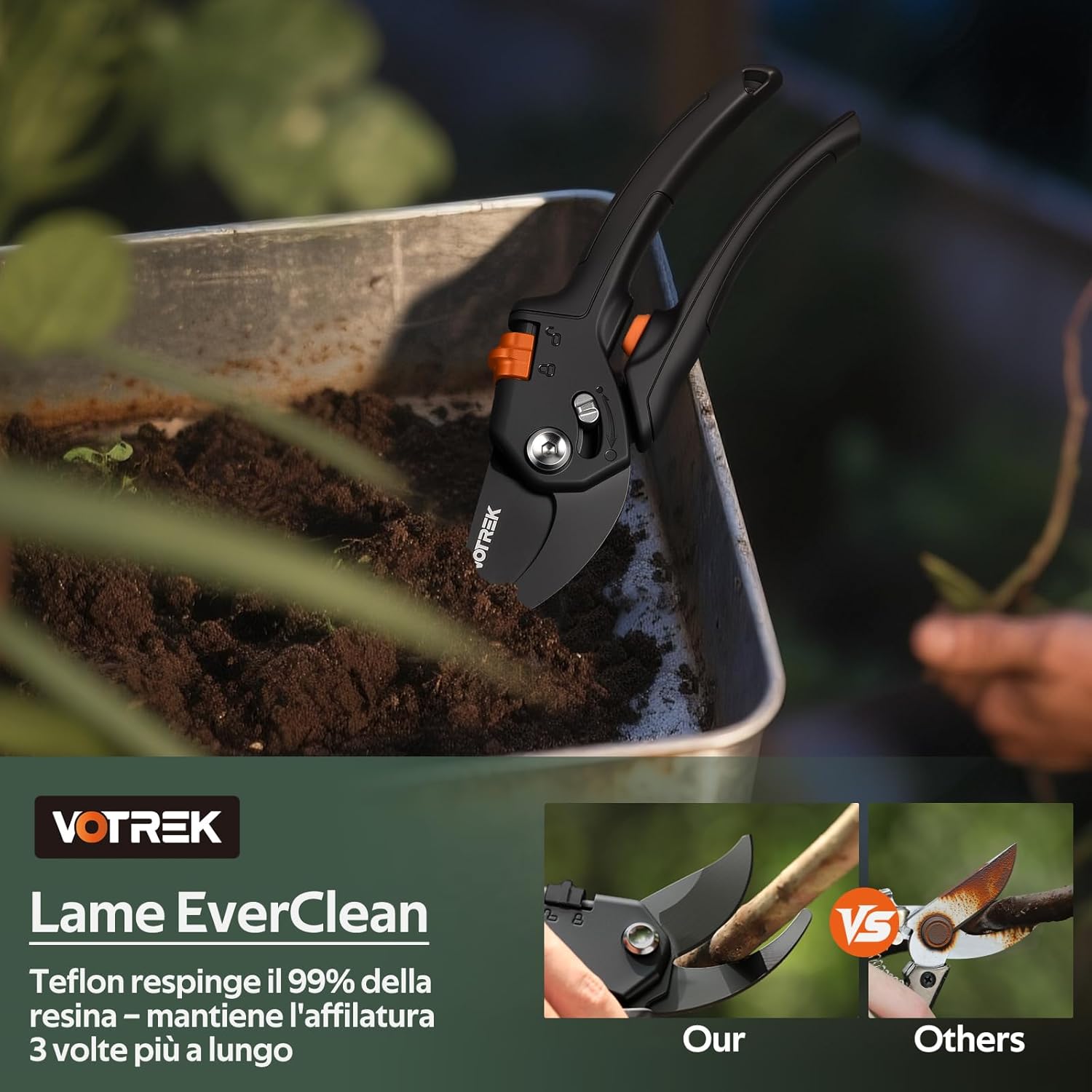 Thumbnail 5 de VOTREK VT-X850 Cesoie potatura 21,5 cm