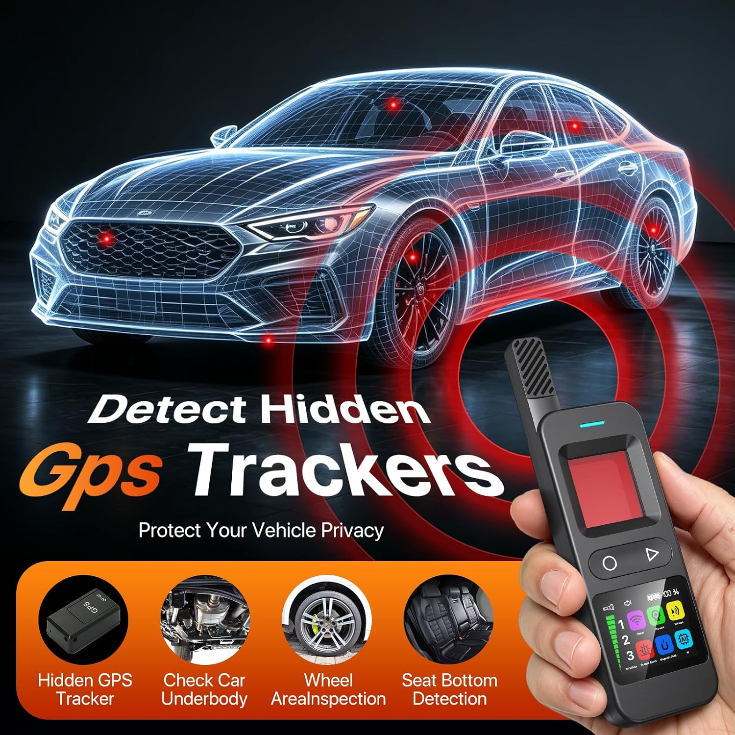 Detalle de Hidden Camera Detector with 6 Detection Modes