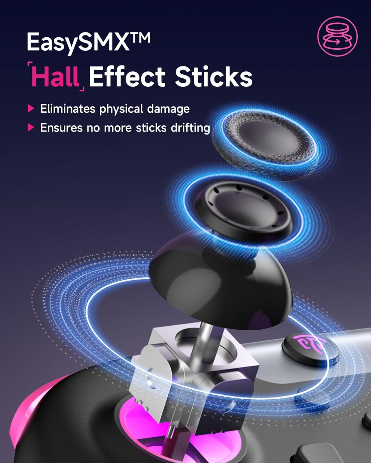 Thumbnail 4 de EasySMX X05 2.4g Wireless Gaming Controller for PC, Steam, iPhone, Android, and Switch