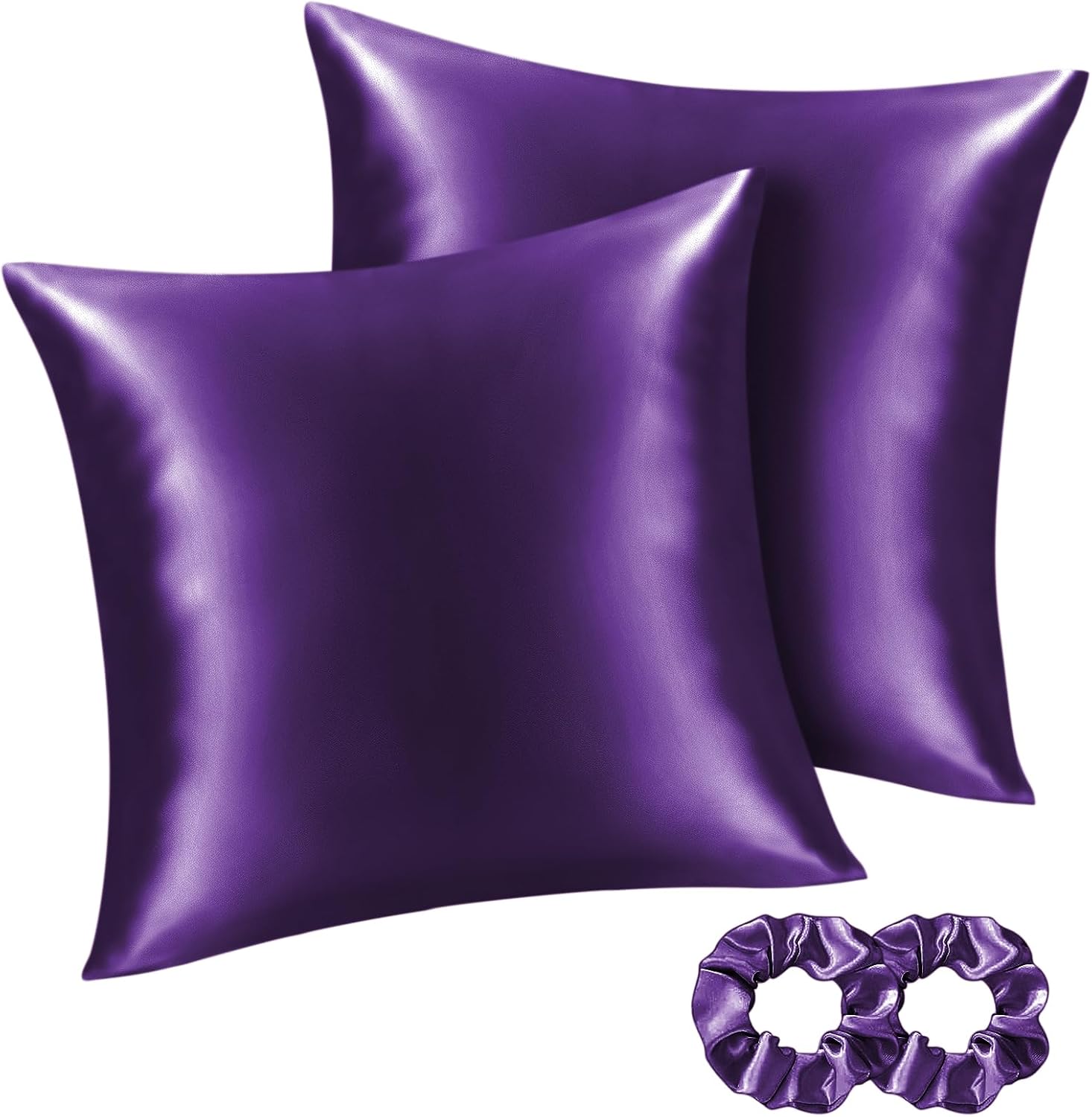 Detalle de BEDELITE Satin Kissenbezug 80x80 Lila