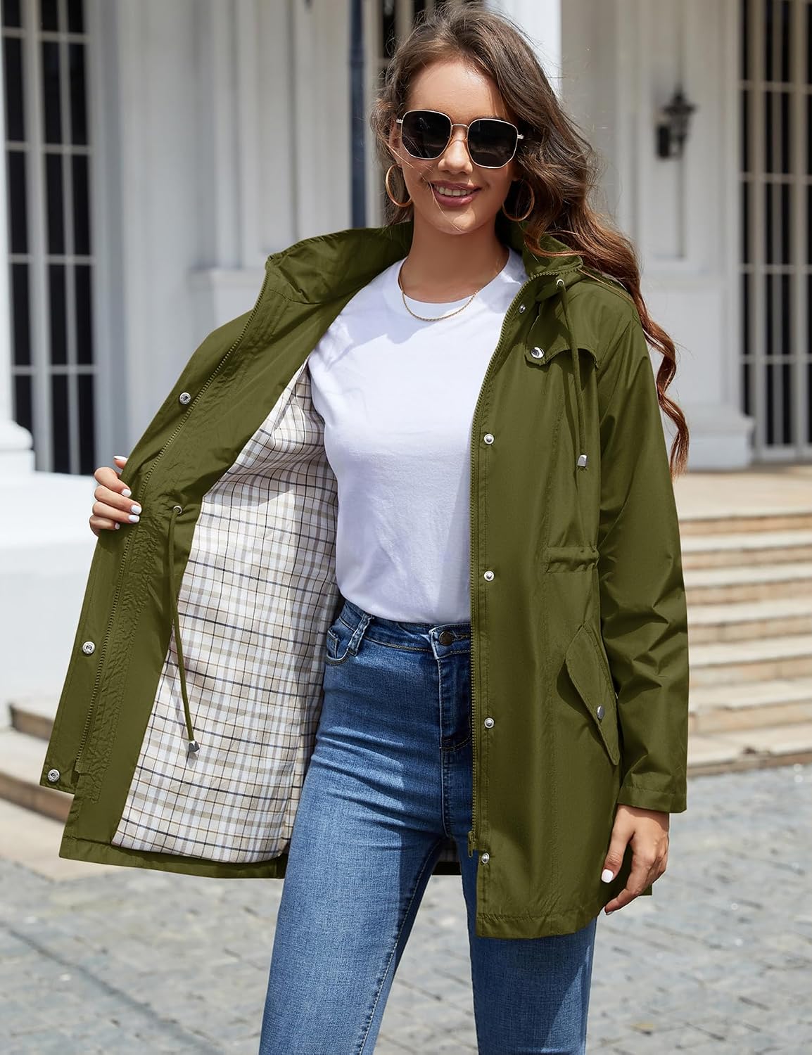 Thumbnail 2 de LOMON Women Waterproof Outdoor Hiking Raincoat