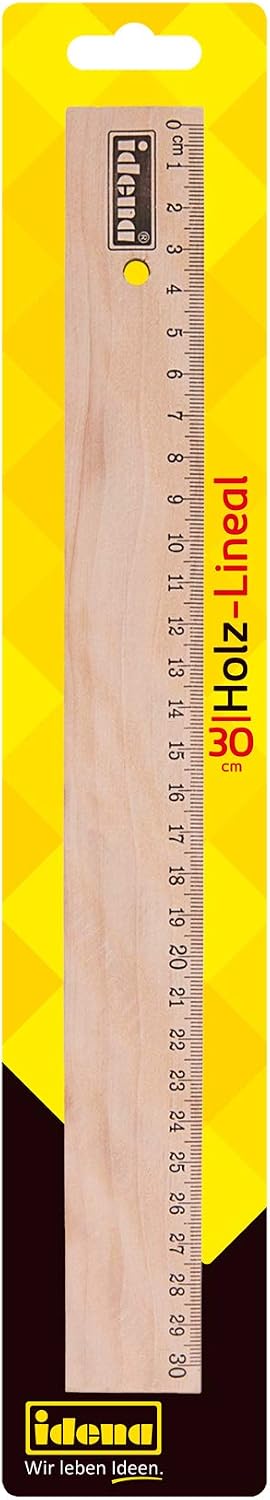 Detalle de Idena 602052 plastlinjal, 16 cm, transparent med centimeter- och millimeterskala