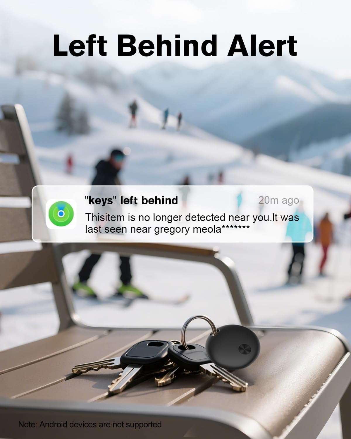 Detalle de weTag mini Air Tracker Tag Compatible with Find My, 4‑pack