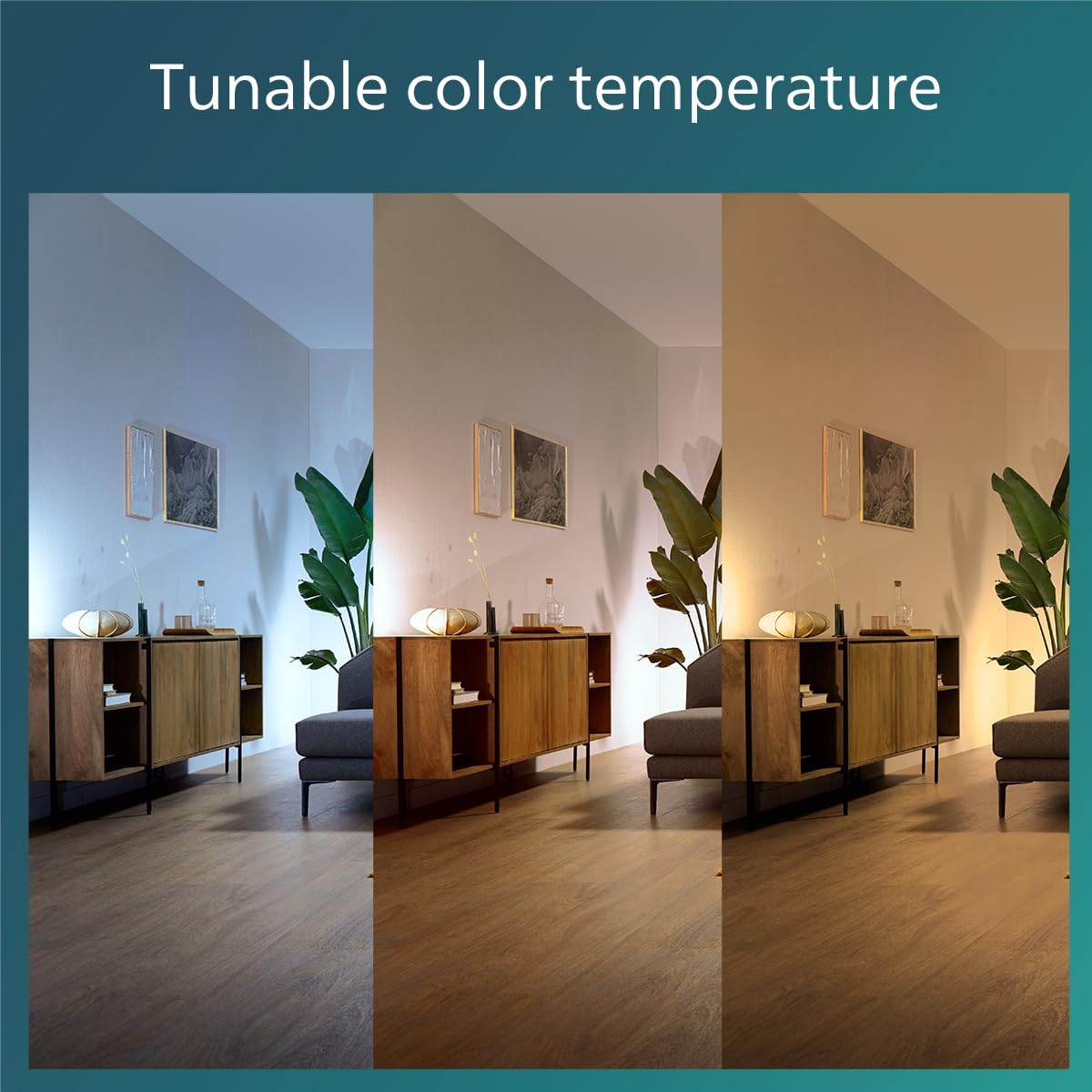 Thumbnail 3 de Philips LED Bliss 28W Ceiling Light with 35W Fan and Remote Control (Gold) – 2700K to 5500K