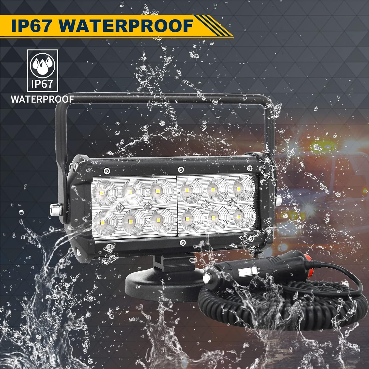 Thumbnail 6 de SKYWORLD 7 inch 36W Magnetic LED Work Light