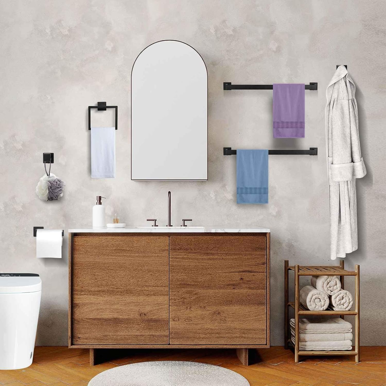 Thumbnail 6 de Bathroom Hardware Set with 23.6-Inch Towel Bars