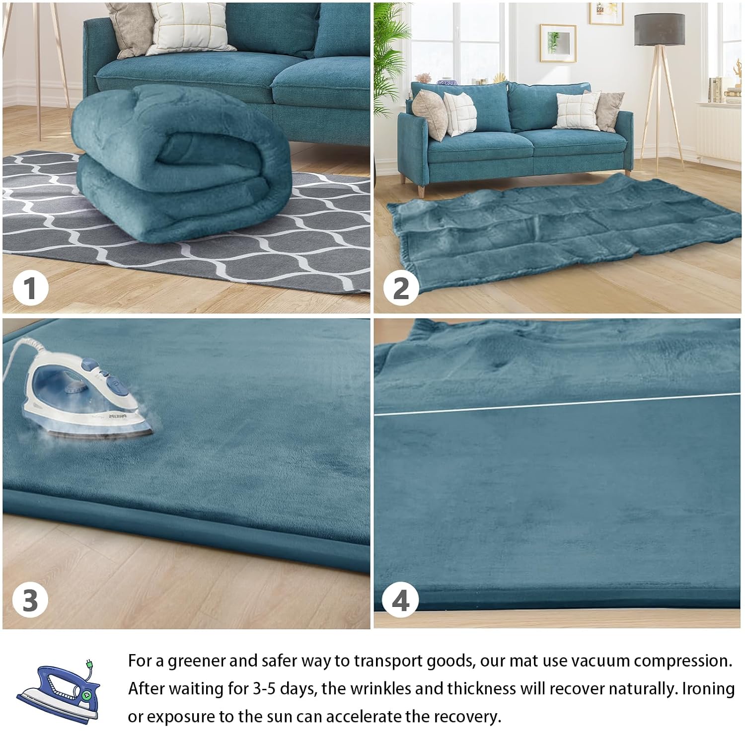 Thumbnail 5 de ILPEOD Baby Play Mat 79x138 Memory Foam