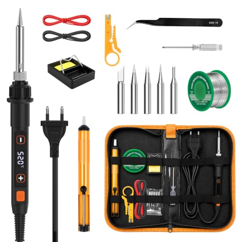 Detalle de Beizkna Soldador de Estaño 80W Kit 13 en 1: precisión, seguridad y versatilidad para DIY y reparaciones