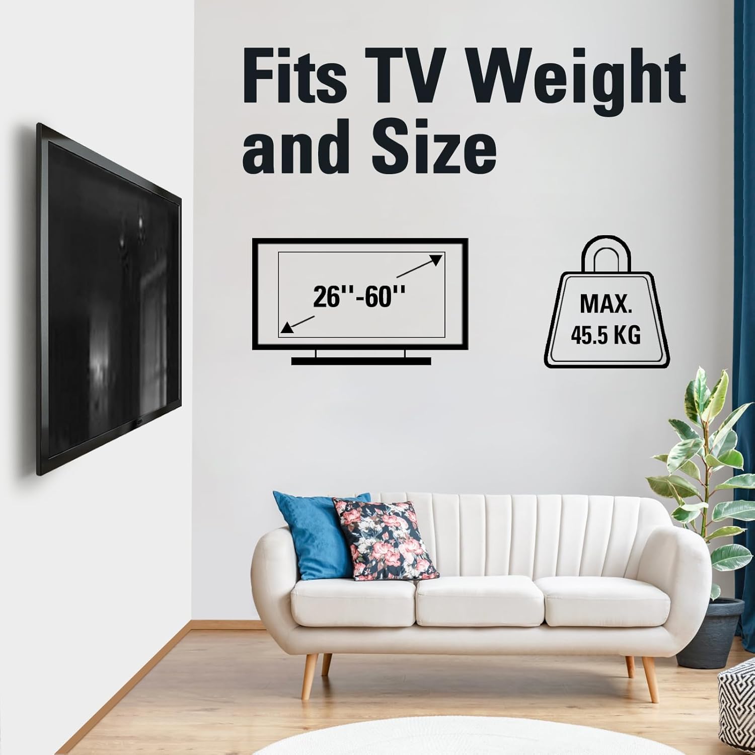 Thumbnail 2 de Fixed TV wall bracket 26-60 inch MD2361-K-02