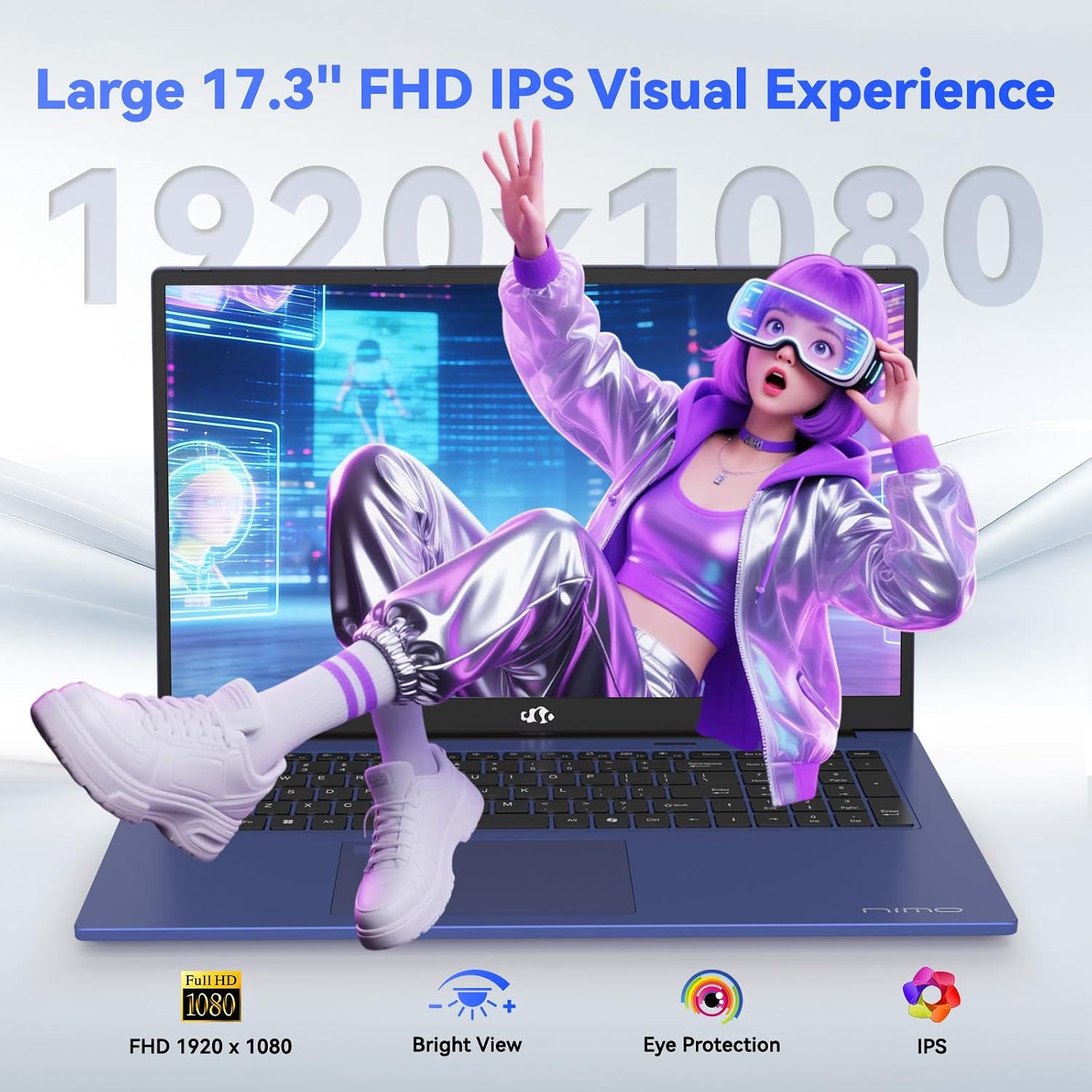 Detalle 2 de NIMO Gaming Laptop 17.3-Inch