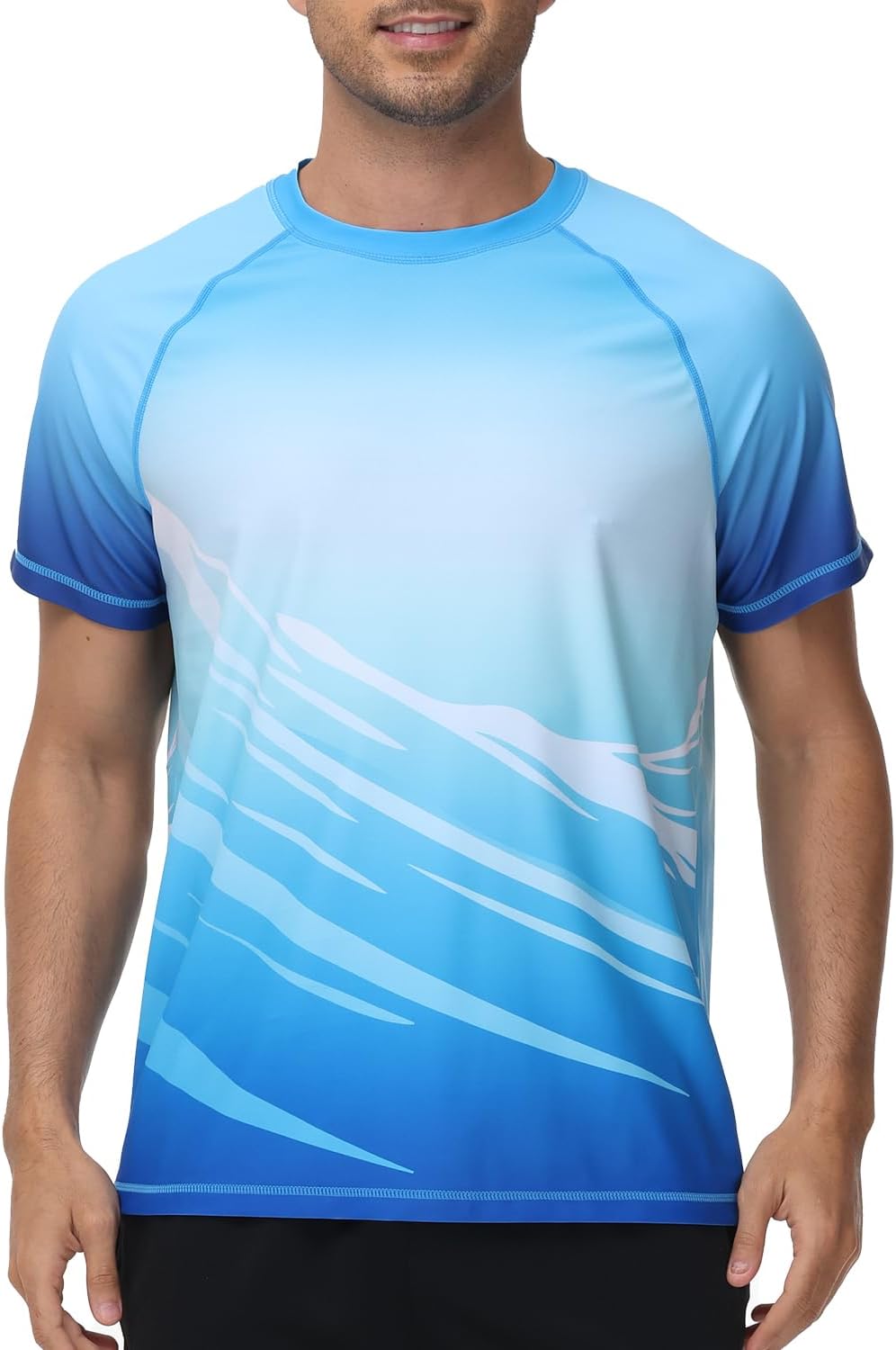 Thumbnail 6 de VAYAGER Herren Rash Guard UPF 50+ Kurzarm – schnell trocknendes Sur Shirt mit lockerer Passform