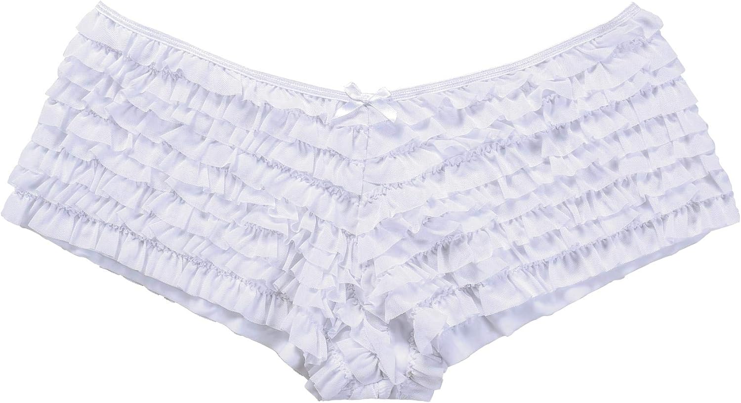 Thumbnail 3 de SHARICCA CR26059 Ruffle Boyshort Panties in Stretch Polyamide-Blend Fabric