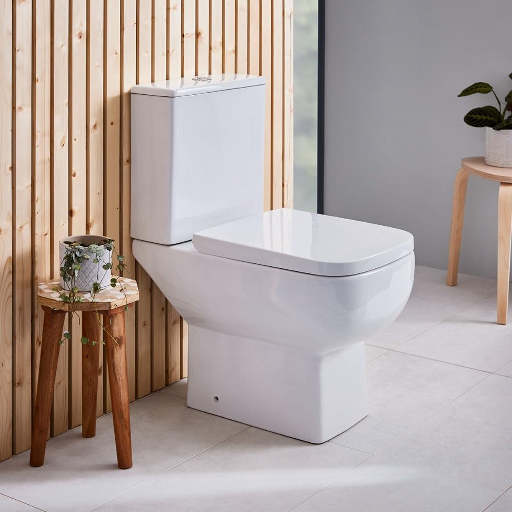 Thumbnail 5 de Rectangular Square Soft Close Toilet Seat 42 cm 🚽
