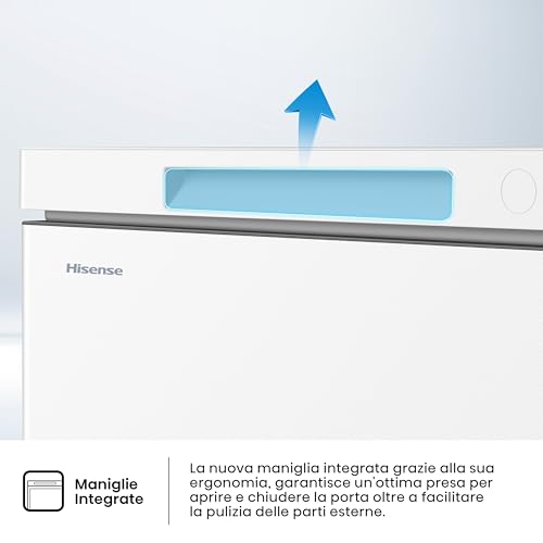 Detalle de Hisense HCF145E NUOVO Congelatore a pozzetto da 141 L: silenzioso, modulabile e pratico